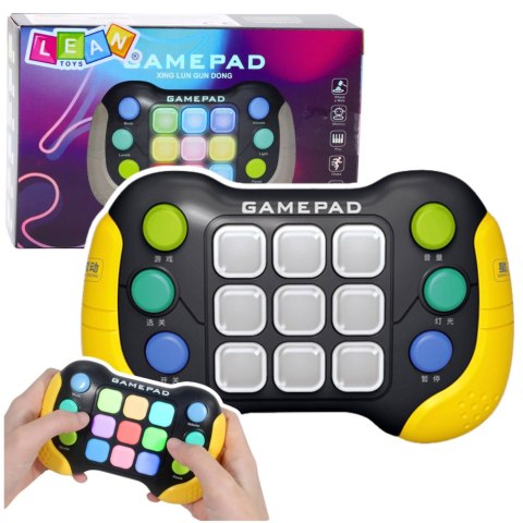 Elektroniczna Gra Zręcznościowa Game Pad Pop-It LED 5 Trybów LEAN Toys Elektroniczna Gra Zręcznościowa Game Pad Pop-It LED 5 Trybów LEAN Toys