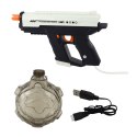 Elektryczny Pistolet Na Wodę Automatyczny 10m Czarno Biały 800ml LEAN Toys