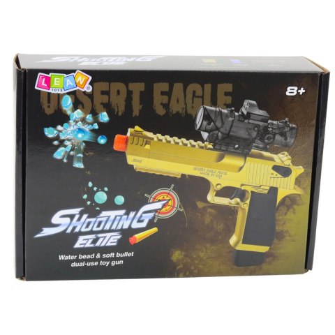Elektryczny Pistolet na Kulki Wodne Strzałki Piankowe Czerwony LEAN Toys Elektryczny Pistolet na Kulki Wodne Strzałki Piankowe Czerwony LEAN Toys