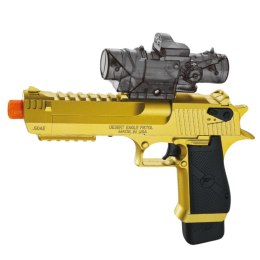 Elektryczny Pistolet na Kulki Wodne Strzałki Piankowe Złoty LEAN Toys
