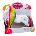 Figurka Duży Koń Bajkowy Tęczowa Grzywa Kolorowe Zdobienia Biały LEAN Toys