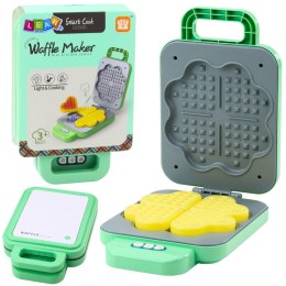 Gofrownica Zabawkowa Dla Dzieci Na Baterie Światła Rumienienia Zielona LEAN Toys