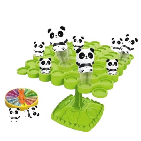 Gra Zręcznościowa Balansujące Skaczące Pandy Drzewo 50el LEAN Toys Gra Zręcznościowa Balansujące Skaczące Pandy Drzewo 50el LEAN Toys