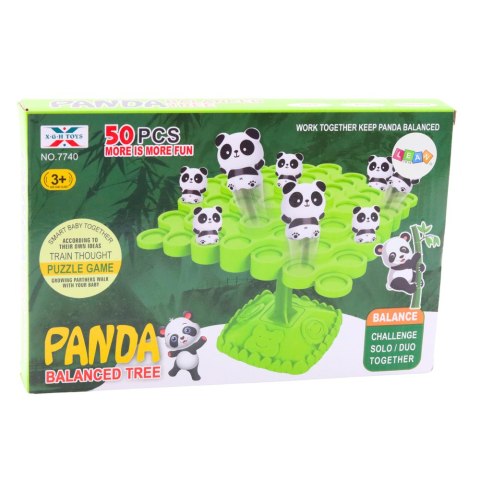 Gra Zręcznościowa Balansujące Skaczące Pandy Drzewo 50el LEAN Toys Gra Zręcznościowa Balansujące Skaczące Pandy Drzewo 50el LEAN Toys