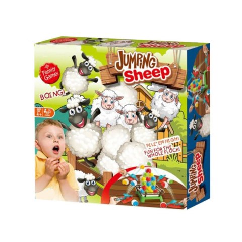 Gra Zręcznościowa Rodzinna Skaczące Owce Kolorowe LEAN Toys Gra Zręcznościowa Rodzinna Skaczące Owce Kolorowe LEAN Toys