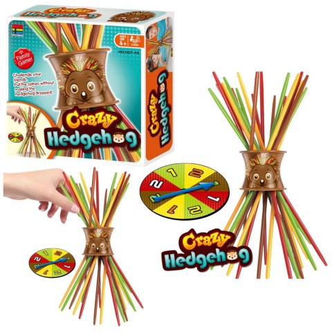 Gra Zręcznościowa Rodzinna Szalony Jeż Bierki Tarcza LEAN Toys