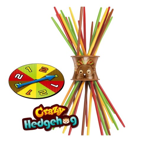 Gra Zręcznościowa Rodzinna Szalony Jeż Bierki Tarcza LEAN Toys Gra Zręcznościowa Rodzinna Szalony Jeż Bierki Tarcza LEAN Toys
