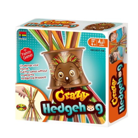 Gra Zręcznościowa Rodzinna Szalony Jeż Bierki Tarcza LEAN Toys Gra Zręcznościowa Rodzinna Szalony Jeż Bierki Tarcza LEAN Toys