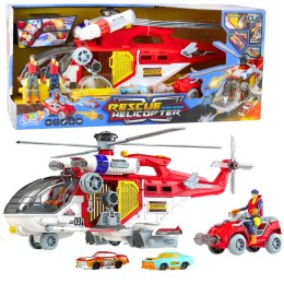 Helikopter Ratunkowy Wielofunkcyjny Akcesoria Zestaw Światła Dźwięki LEAN Toys