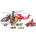 Helikopter Ratunkowy Wielofunkcyjny Akcesoria Zestaw Światła Dźwięki LEAN Toys