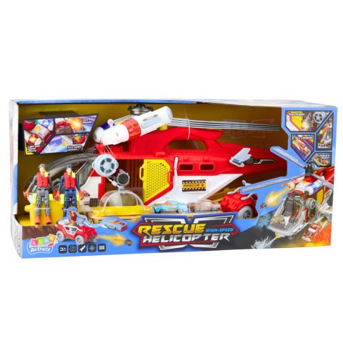 Helikopter Ratunkowy Wielofunkcyjny Akcesoria Zestaw Światła Dźwięki LEAN Toys Helikopter Ratunkowy Wielofunkcyjny Akcesoria Zestaw Światła Dźwięki LEAN Toys