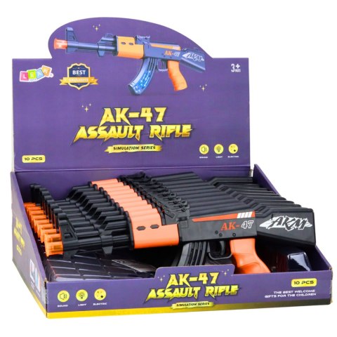 Karabin Elektryczny AK47 Dla Dzieci Światła Dźwięki LEAN TOYS Karabin Elektryczny AK47 Dla Dzieci Światła Dźwięki LEAN TOYS