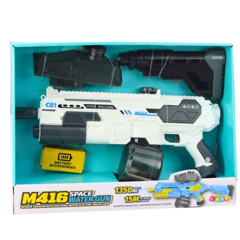 Karabin M16 Pistolet Kosmiczny Na Wodę Elektryczny 1350ml LEAN Toys Karabin M16 Pistolet Kosmiczny Na Wodę Elektryczny 1350ml LEAN Toys