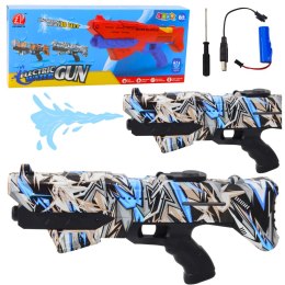 Karabin Na Wodę Elektryczny Automatyczny Graffiti Niebieski Zasięg 10m LEAN Toys
