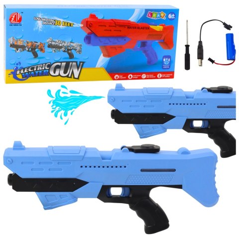 Karabin Na Wodę Elektryczny Automatyczny Niebieski Zasięg 10m LEAN Toys Karabin Na Wodę Elektryczny Automatyczny Niebieski Zasięg 10m LEAN Toys