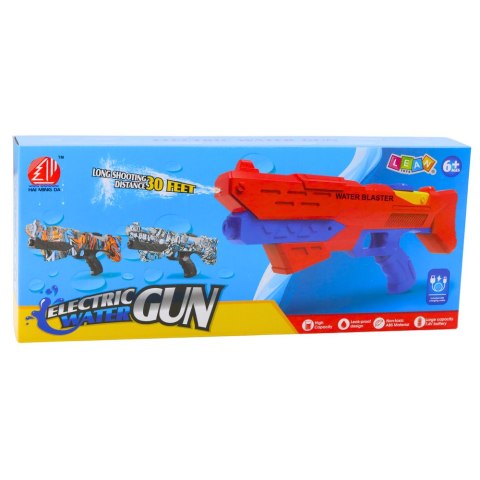 Karabin Na Wodę Elektryczny Automatyczny Niebieski Zasięg 10m LEAN Toys Karabin Na Wodę Elektryczny Automatyczny Niebieski Zasięg 10m LEAN Toys
