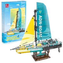 Klocki Konstrukcyjne Żaglówka Łódź Type 65 Model 675el LEAN Toys