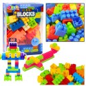 Klocki W Pudełku Edukacyjne Duże Budowlane Zestaw Kolorowe 60 ele. LEAN Toys