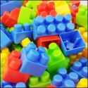 Klocki W Pudełku Edukacyjne Duże Budowlane Zestaw Kolorowe 60 ele. LEAN Toys