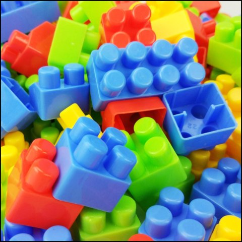 Klocki W Pudełku Edukacyjne Duże Budowlane Zestaw Kolorowe 60 ele. LEAN Toys Klocki W Pudełku Edukacyjne Duże Budowlane Zestaw Kolorowe 60 ele. LEAN Toys