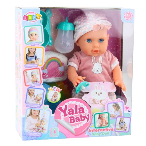 Lalka Bobas Niemowlak Siusiająca Różowa Zestaw Akcesoria Dźwięki 35cm LEAN Toys Lalka Bobas Niemowlak Siusiająca Różowa Zestaw Akcesoria Dźwięki 35cm LEAN Toys