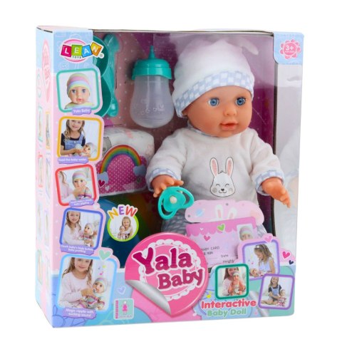 Lalka Bobas Niemowlak Siusiająca Zestaw Akcesoria Dźwięki 35cm LEAN Toys Lalka Bobas Niemowlak Siusiająca Zestaw Akcesoria Dźwięki 35cm LEAN Toys