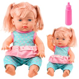 Lalka Bobas W Turkusowym Komplecie Kucyki Butelka Dźwięk LEAN Toys