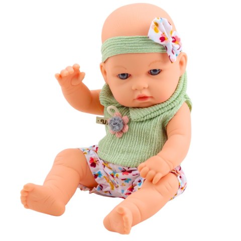 Lalka Bobas Zielone Ubranko W Kwiatki Opaska Z Kokardką LEAN Toys Lalka Bobas Zielone Ubranko W Kwiatki Opaska Z Kokardką LEAN Toys