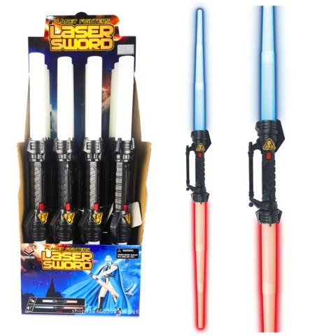 Miecz Dwustronny Kosmiczny Na Baterie Światła Dźwięki 122cm LEAN TOYS Miecz Dwustronny Kosmiczny Na Baterie Światła Dźwięki 122cm LEAN TOYS