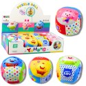Miękka Piłka Z Grzechotką Dla Malucha Kolorowa 9cm LEAN TOYS