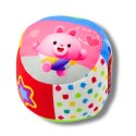 Miękka Piłka Z Grzechotką Dla Malucha Kolorowa 9cm LEAN TOYS