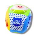 Miękka Piłka Z Grzechotką Dla Malucha Kolorowa 9cm LEAN TOYS