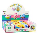 Miękka Piłka Z Grzechotką Dla Malucha Kolorowa 9cm LEAN TOYS