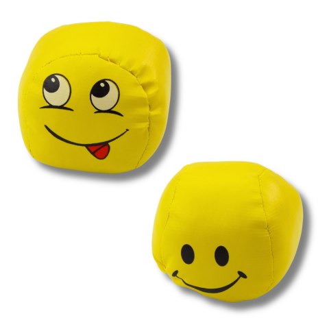 Miękkie Piłki Sportowe Emotki Żółte Zestaw 6szt 7cm LEAN TOYS Miękkie Piłki Sportowe Emotki Żółte Zestaw 6szt 7cm LEAN TOYS