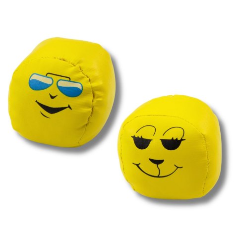 Miękkie Piłki Sportowe Emotki Żółte Zestaw 6szt 7cm LEAN TOYS Miękkie Piłki Sportowe Emotki Żółte Zestaw 6szt 7cm LEAN TOYS
