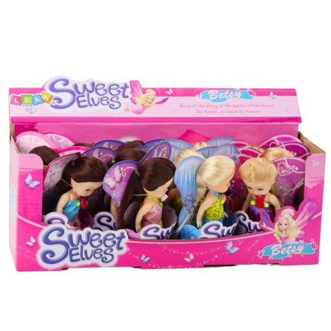 Mini Laleczka Wróżka Elf Niebieska Fioletowa Różowa Mix 11,5cm LEAN TOYS Mini Laleczka Wróżka Elf Niebieska Fioletowa Różowa Mix 11,5cm LEAN TOYS