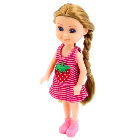 Mini Lalka Z Akcesoriami Wózek Kotki Zestaw Laleczka Różowa LEAN Toys Mini Lalka Z Akcesoriami Wózek Kotki Zestaw Laleczka Różowa LEAN Toys