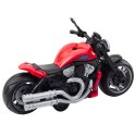 Motocykl Zabawkowy Na Baterie Napęd Światła Dźwięki Czerwony LEAN Toys