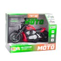 Motocykl Zabawkowy Na Baterie Napęd Światła Dźwięki Czerwony LEAN Toys