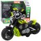 Motocykl Zabawkowy Na Baterie Napęd Światła Dźwięki Zielony LEAN Toys