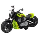 Motocykl Zabawkowy Na Baterie Napęd Światła Dźwięki Zielony LEAN Toys
