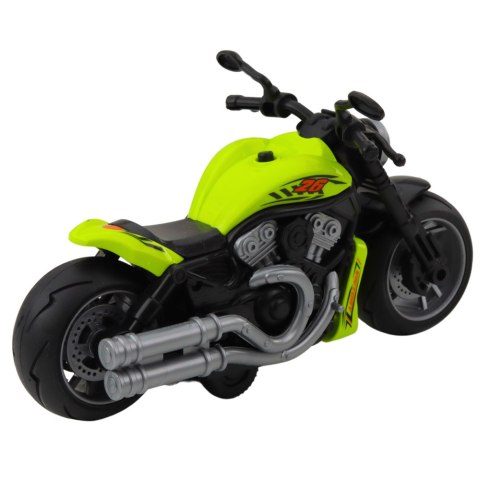 Motocykl Zabawkowy Na Baterie Napęd Światła Dźwięki Zielony LEAN Toys Motocykl Zabawkowy Na Baterie Napęd Światła Dźwięki Zielony LEAN Toys