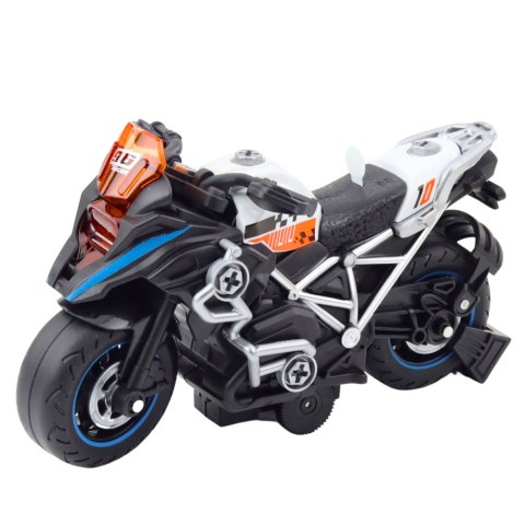 Motor Wyścigowy Do Skręcania Rozkręcania DIY Światła Dźwięki Czarny LEAN Toys Motor Wyścigowy Do Skręcania Rozkręcania DIY Światła Dźwięki Czarny LEAN Toys