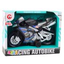 Motor Wyścigowy Ścigacz Napęd Światła Dźwięki Czarno-Niebieski LEAN Toys