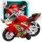 Motor Wyścigowy Ścigacz Napęd Światła Dźwięki Czerwony LEAN Toys