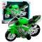 Motor Wyścigowy Ścigacz Napęd Światła Dźwięki Zielony LEAN Toys
