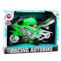 Motor Wyścigowy Ścigacz Napęd Światła Dźwięki Zielony LEAN Toys