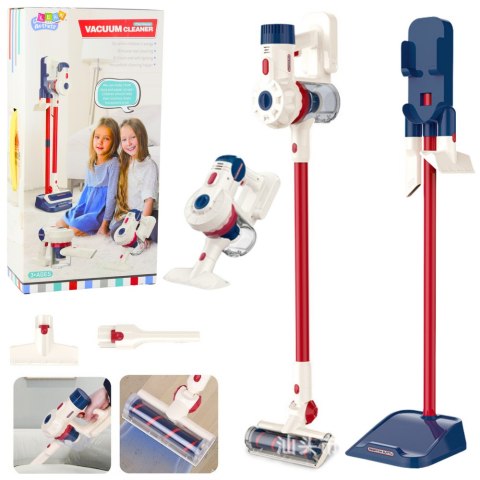 Odkurzacz Pionowy Zestaw do Sprzątania Dla Dzieci Stacja Światła Dźwięki Biały LEAN Toys Odkurzacz Pionowy Zestaw do Sprzątania Dla Dzieci Stacja Światła Dźwięki Biały LEAN Toys
