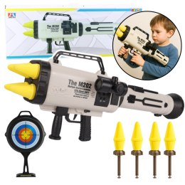 Ogromna Wyrzutnia Rakiet M202 Pociski Gąbkowe 68cm LEAN Toys