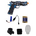 Pistolet Elektryczny Na Kulki Wodne Grafitti Niebieski LEAN Toys